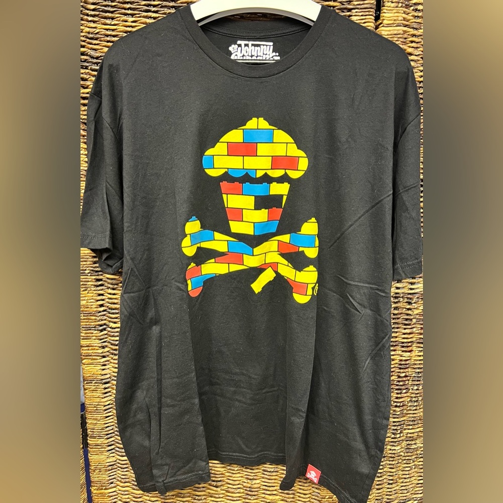 Johnny Cupcakes- Mens Black‎ Lego themed shirt-2XLarge